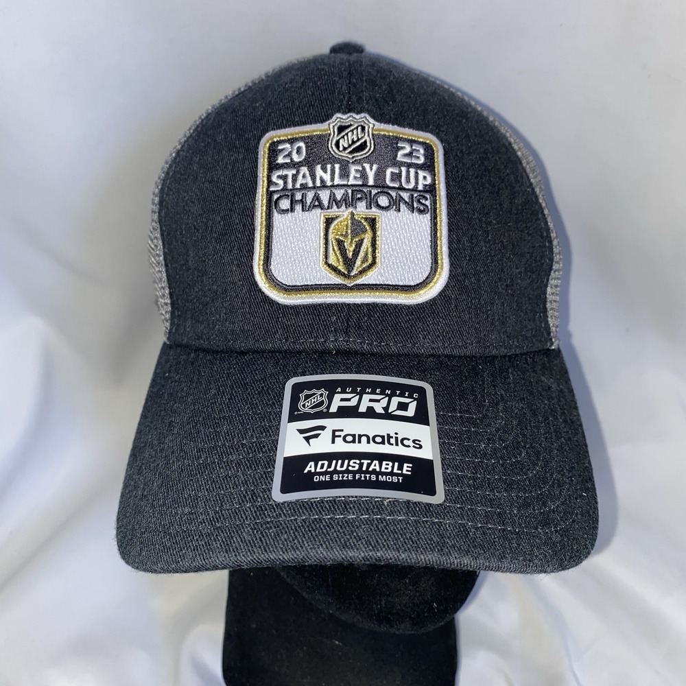 NEW Fanatics NHL Vegas Golden Knights 2023‎ Stanley Cup Champions Hat Cap